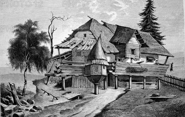 Muslim farm in Dolni Skopje c. 1860