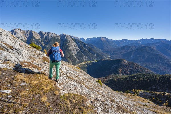 Hiker on a hiking trail