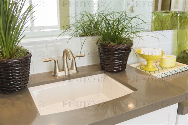 Beautiful new modern bathroom sink