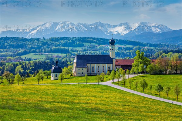 Pilgrimage church of Wilparting in Irschenberg