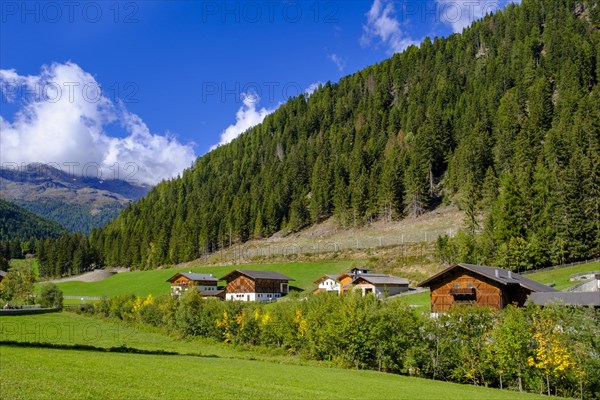 Mountain farms near St. Gertraud