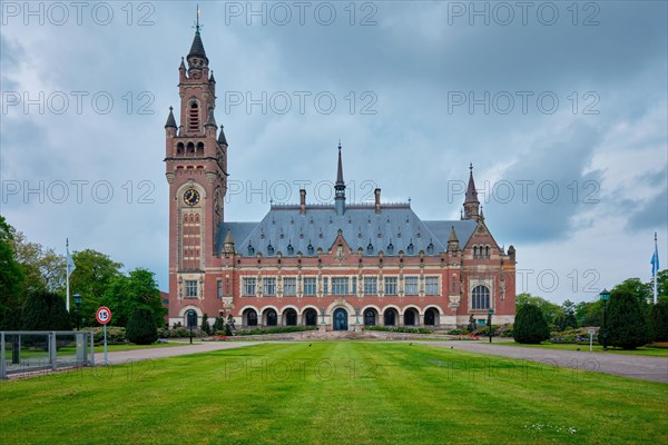 The Peace Palace international law administrative building in The Hague