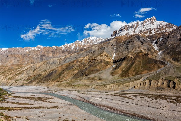 Village in Himalayas in Pin Valley