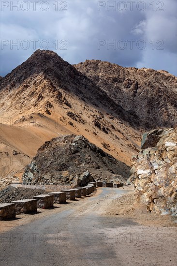 Manali-Leh Highway road from Himachal to Ladakh