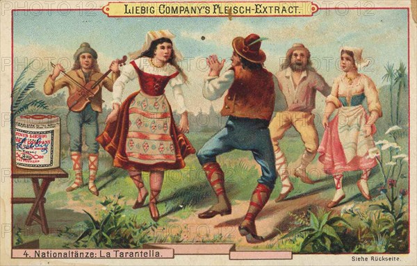 Picture series national dances: La Taratella