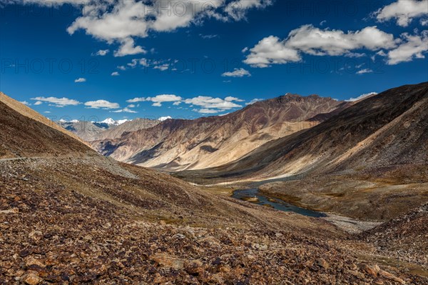 View of Himalayas mountains near Kardung La pass