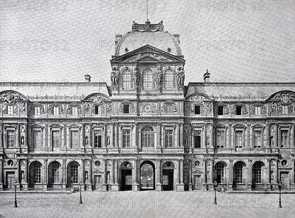 The West Wing of the Louvre in Paris