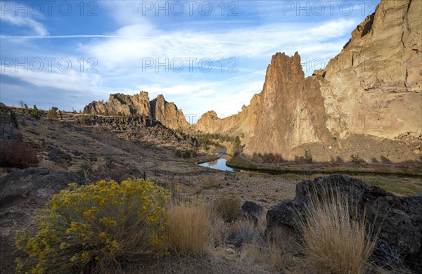 Red rock walls in the morning sun