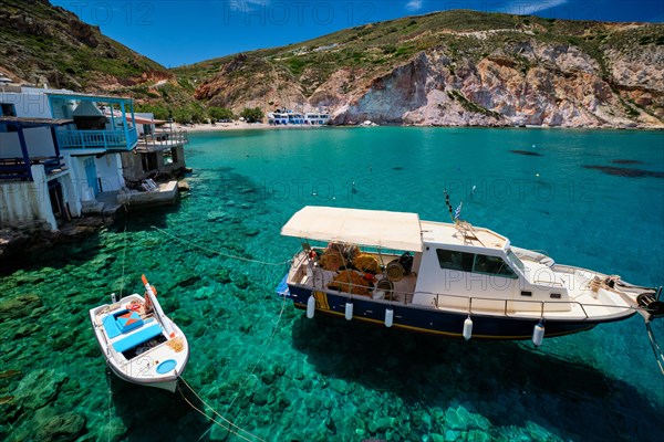 Greek village scenic picturesque view in Greece