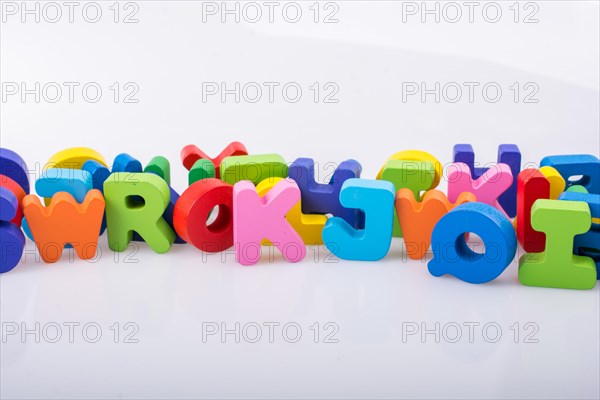 Letter cubes of Alphabet made of wood