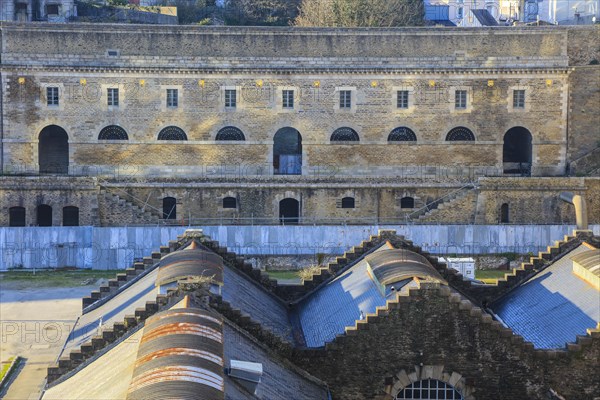 Batiment aux lions below the cultural and commercial centre Ateliers des Capucins in the building of the former arsenal in the Recouvrance district