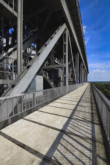 Interior view of the old Niederfinow ship lift