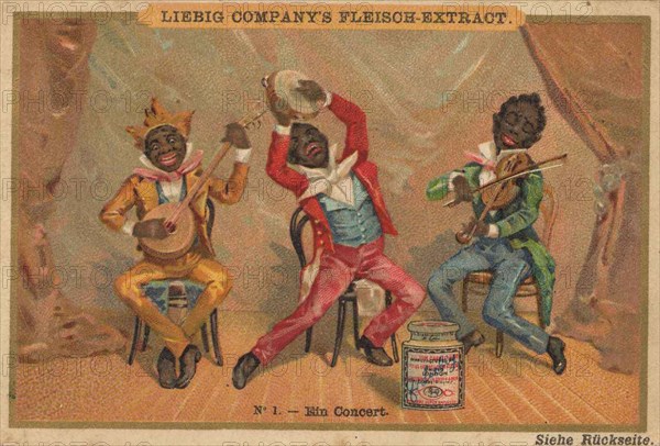 Picture series dark-skinned artists: a concert