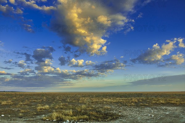 Clouds over the salt pan