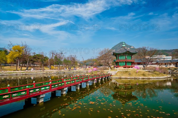 Hyangwonjeong Pavilion in Gyeongbokgung Palace