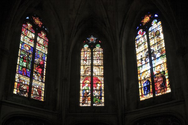 Leaded glass window