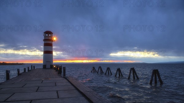 Lighthouse at sunset