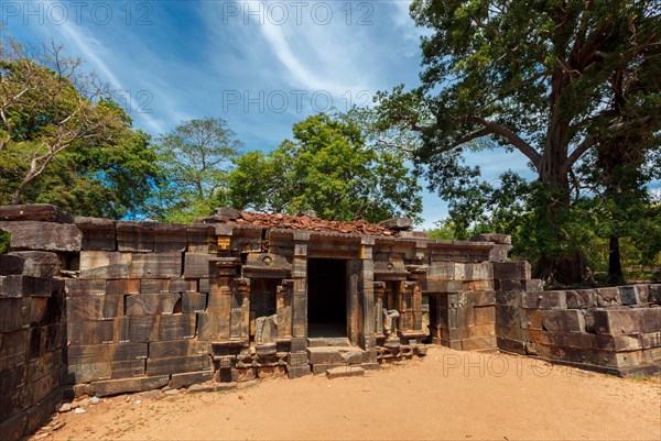 Shiva devale Shiva shrine temple ruins in ancient city Pollonaruwa