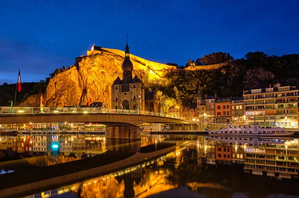 Night view of Dinant town