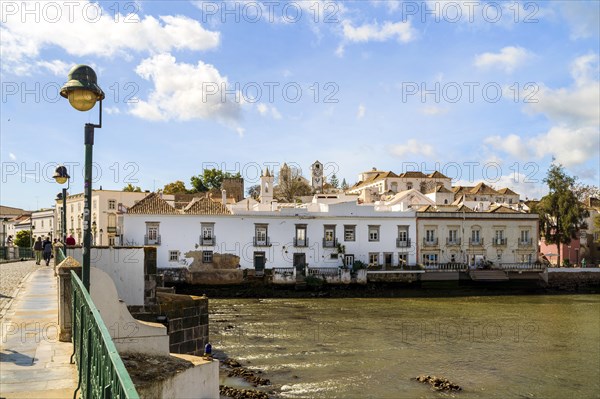 Beautiful cityscape of historic Tavira by Gilao river