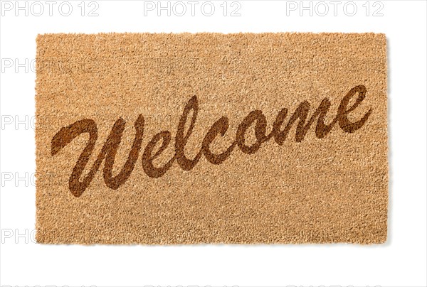 Welcome mat isolated on A white background