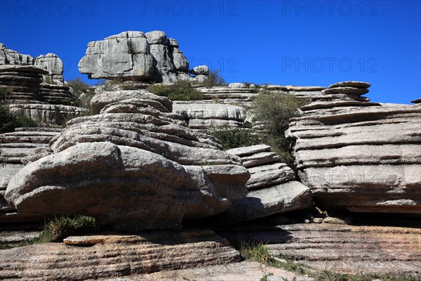 Bizarre rock formations in El Torca National Park