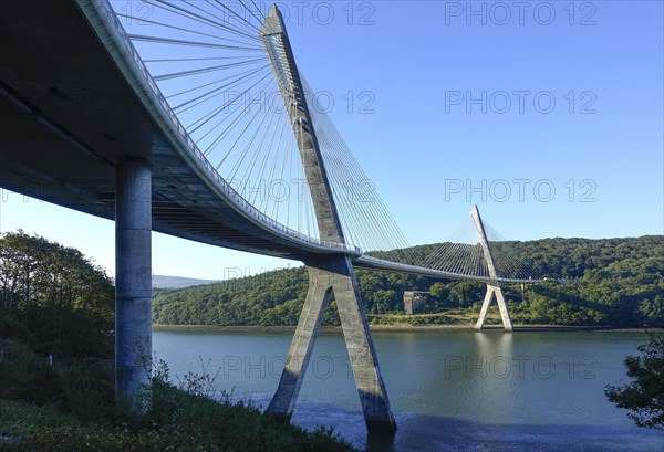 Pont de Terenez in Rosnoen over the river Aulne