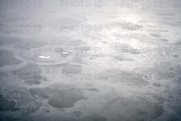 Ice on the Sylvenstein reservoir