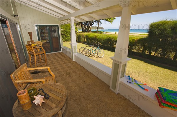 Oceanfront lanai and view