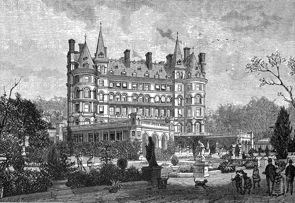 The Star and Garter Hotel in Richmond in 1870