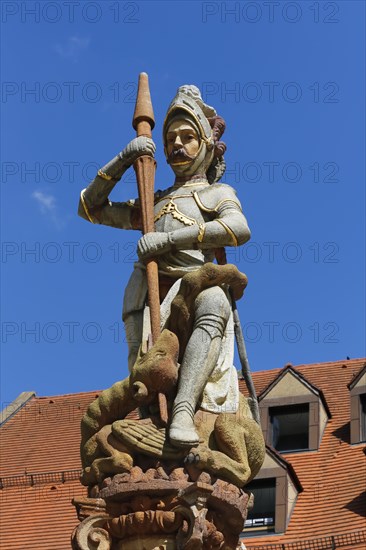 Georgsbrunnen eastern Muensterplatz