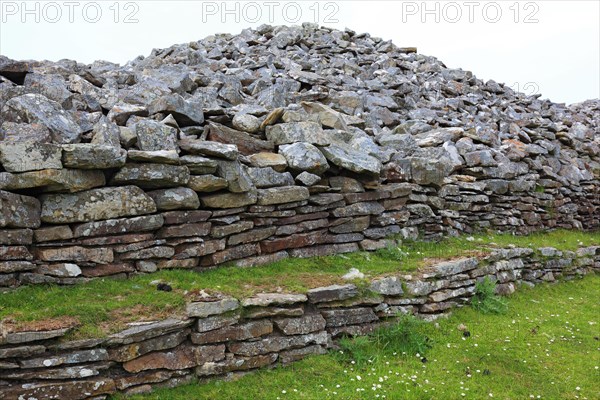Cairns of Camster are located in Caithness in the Scottish Highlands north of Lybster and consist of the round and the long cairn