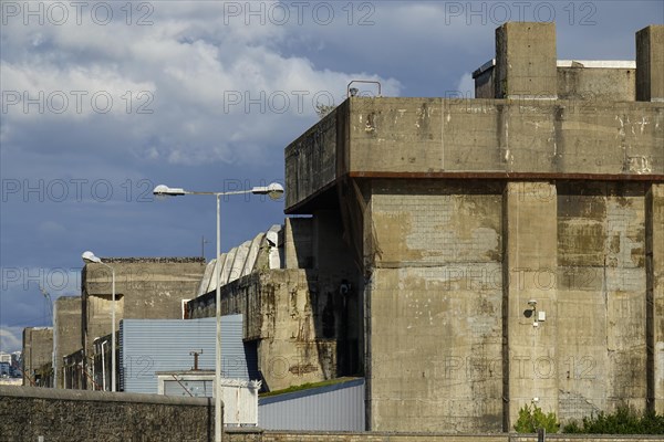 Former U-boat repair yard Brest of the German Kriegsmarine from 1940 to 1944