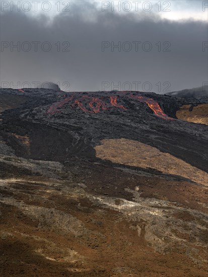 Glowing lava