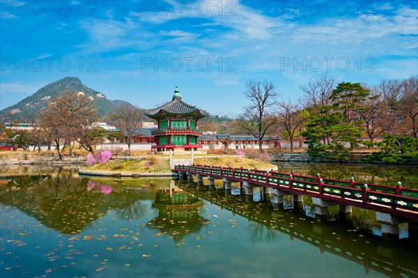 Hyangwonjeong Pavilion in Gyeongbokgung Palace