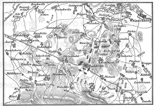 Plan of the Battle of Hochkirch