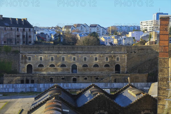 Batiment aux lions below the cultural and commercial centre Ateliers des Capucins in the building of the former arsenal in the Recouvrance district