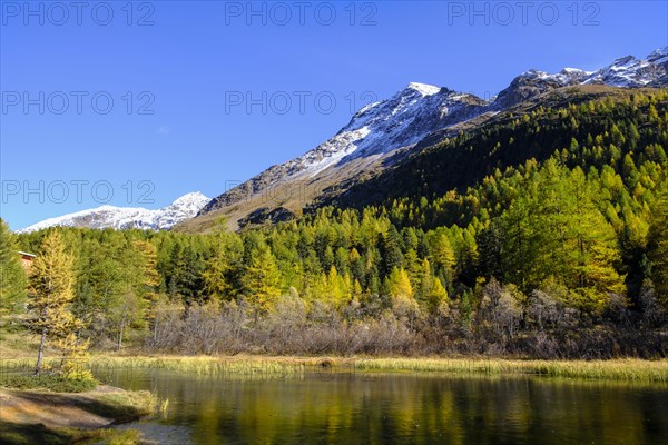 Small mountain lake. former Hotel Paradiso