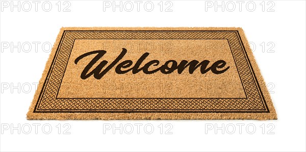 Welcome mat isolated on A white background