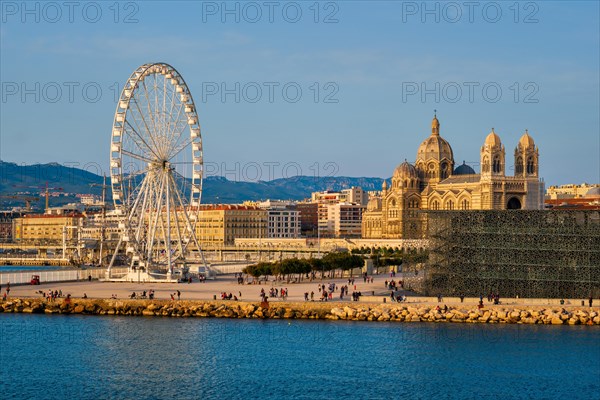 View of Grande Roue de Marseille