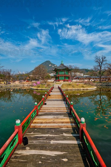 Hyangwonjeong Pavilion in Gyeongbokgung Palace