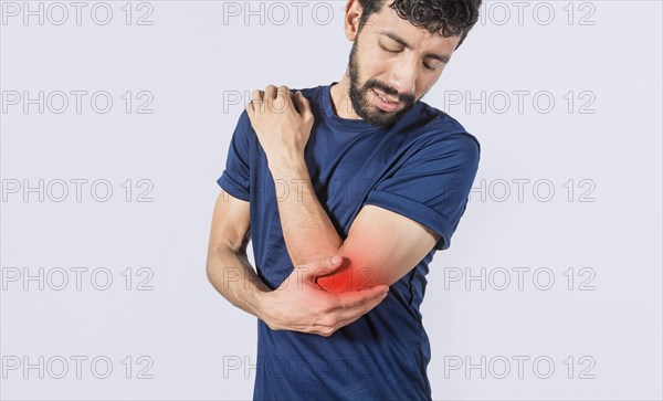 Person with elbow pain