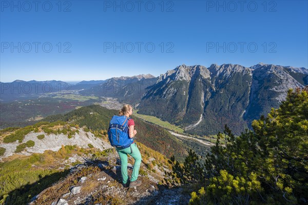 Hiker on a hiking trail