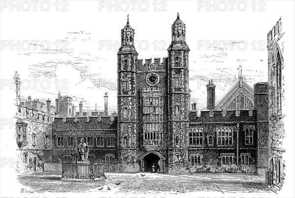 Schoolyard of Eton College in Eton in the English county of Berkshire