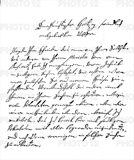 Letter from Peter the Great