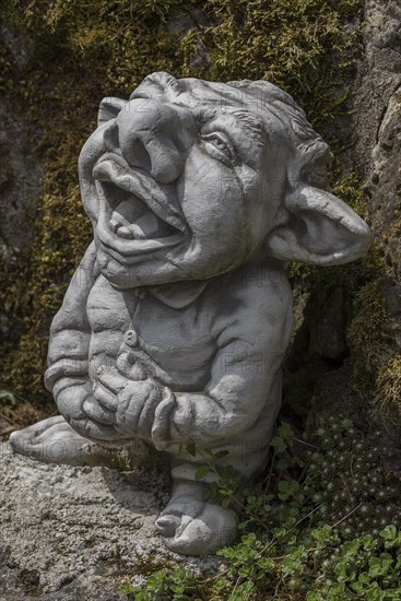 Figure of a grotesque in a garden