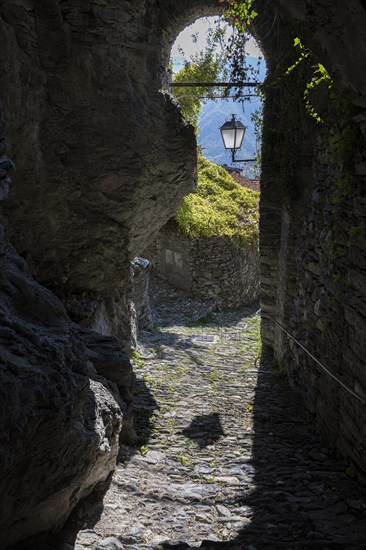 Old village in the Ligurian Alps