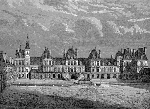 Fontainebleau Castle in Fontainebleau