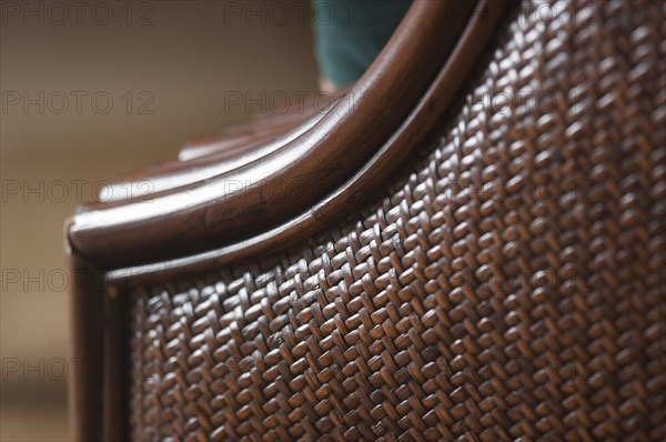 Abstract rattan weave background macro image