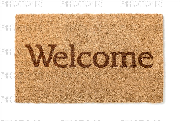 Welcome mat isolated on A white background